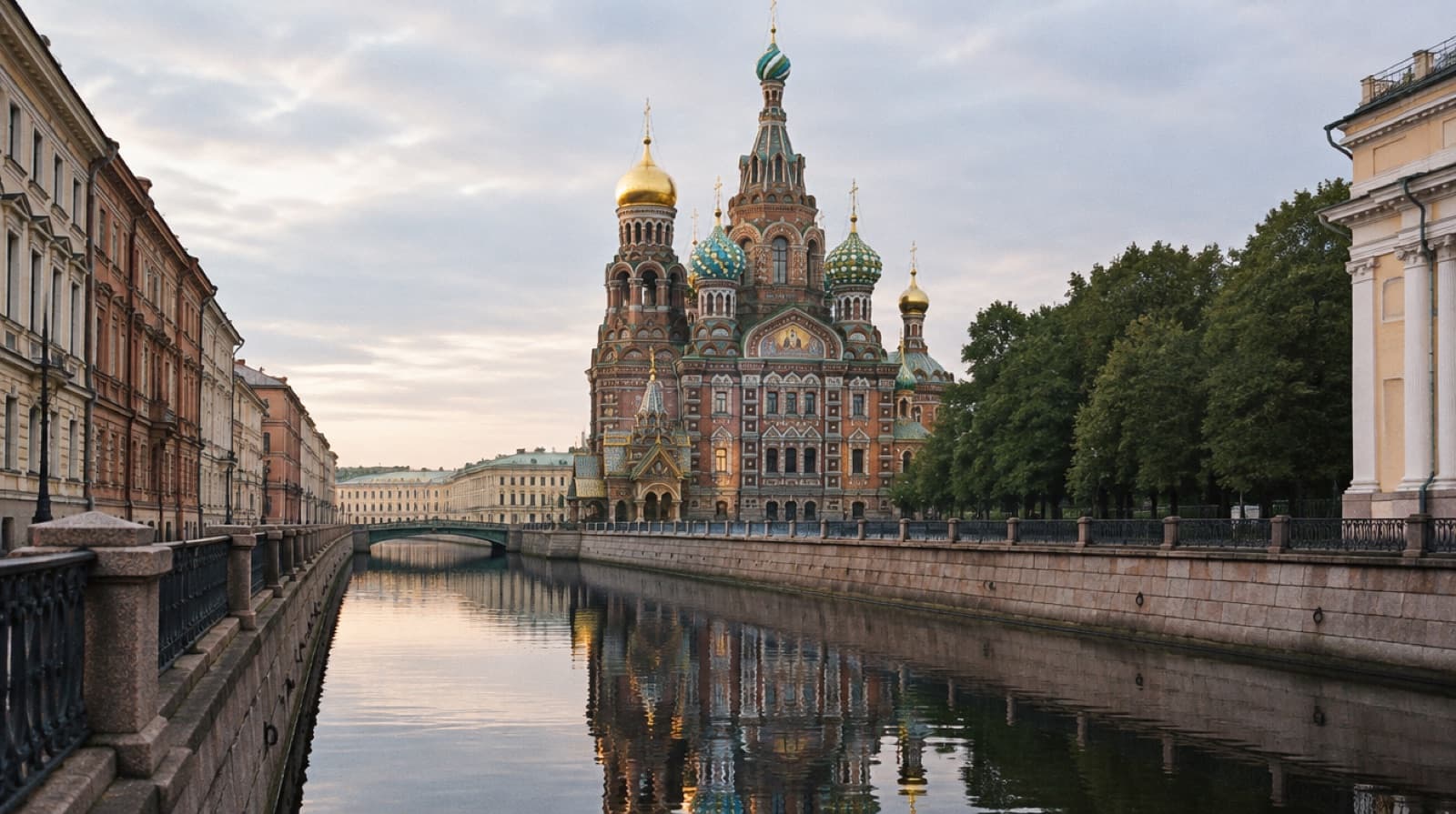 The Church of the Savior on Spilled Blood reflected in the Griboedov canal