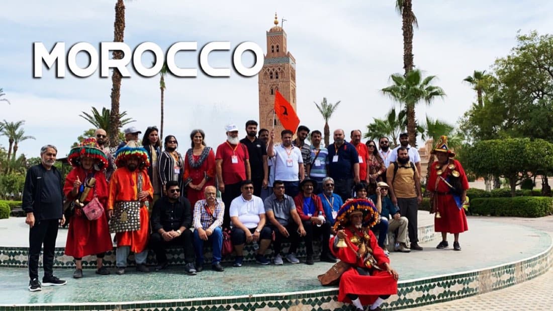 IBEX group in Morocco, poster for a forthcoming traveller video